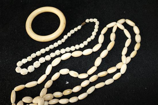 Ivory beads & bangle